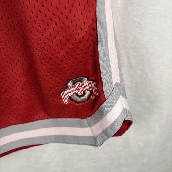 Vintage Pro Player Ohio State Buckeyes Basketball Shorts 2XL Men Red Perforated - Picture 3 of 5